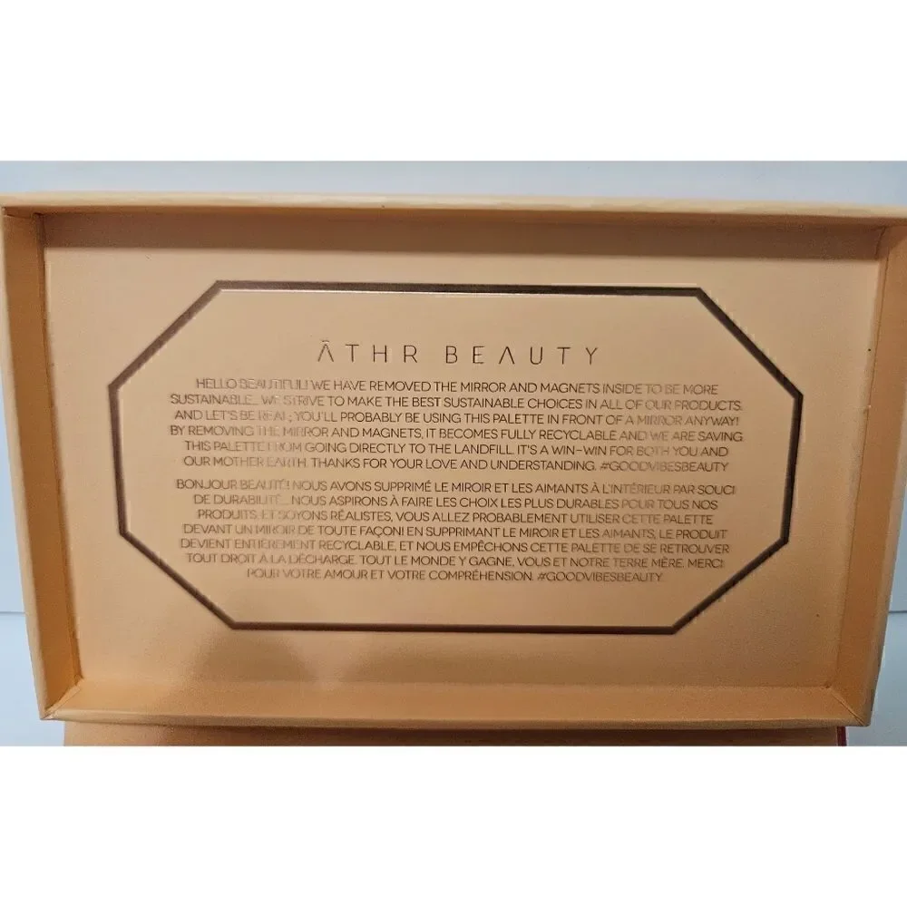 ATHR Beauty Desert Sunset Pallet, Brand New, Never Swatched or Used, 10 Shades